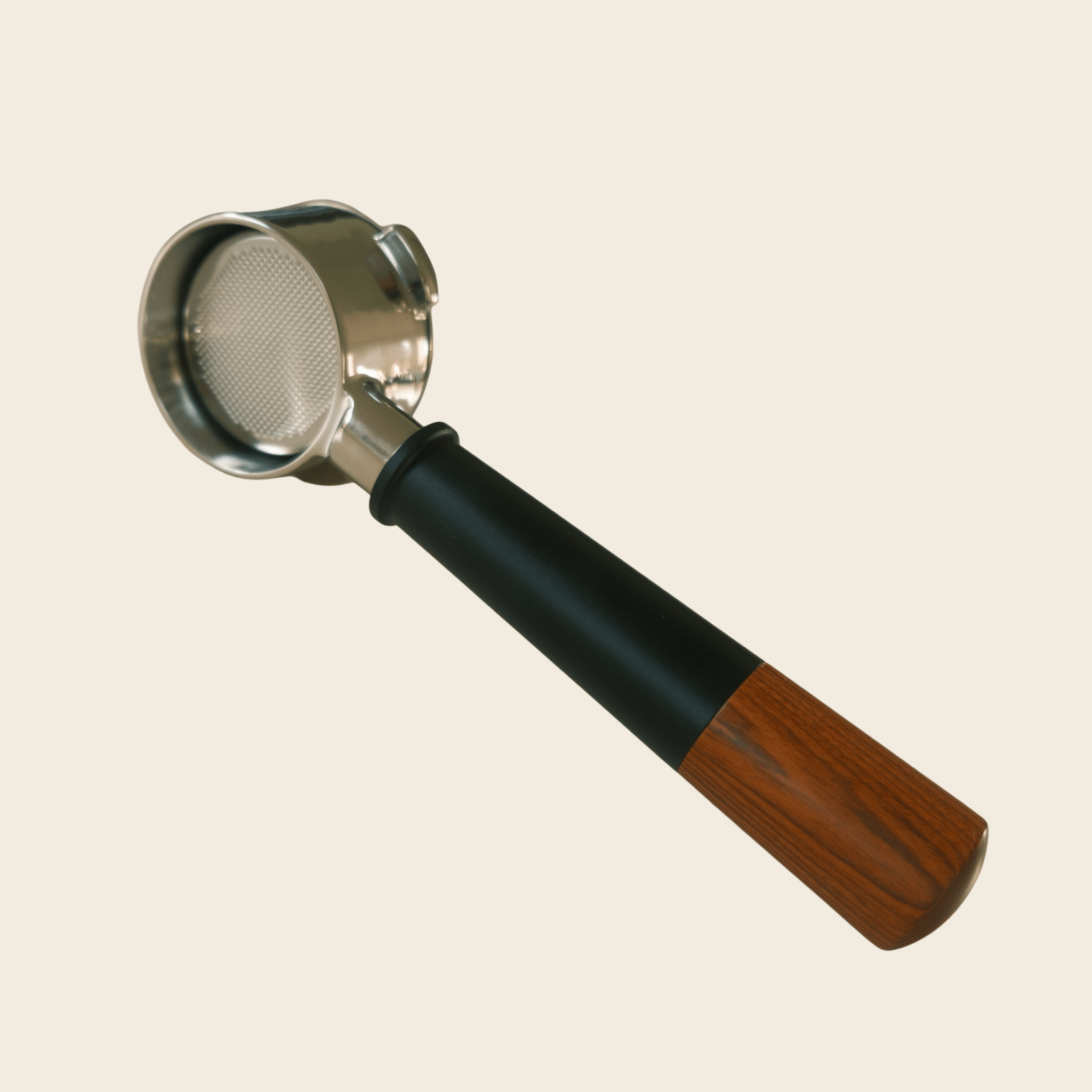 Breville 54mm Bottomless Portafilter – Aluminium & Rosewood Handle — view 5