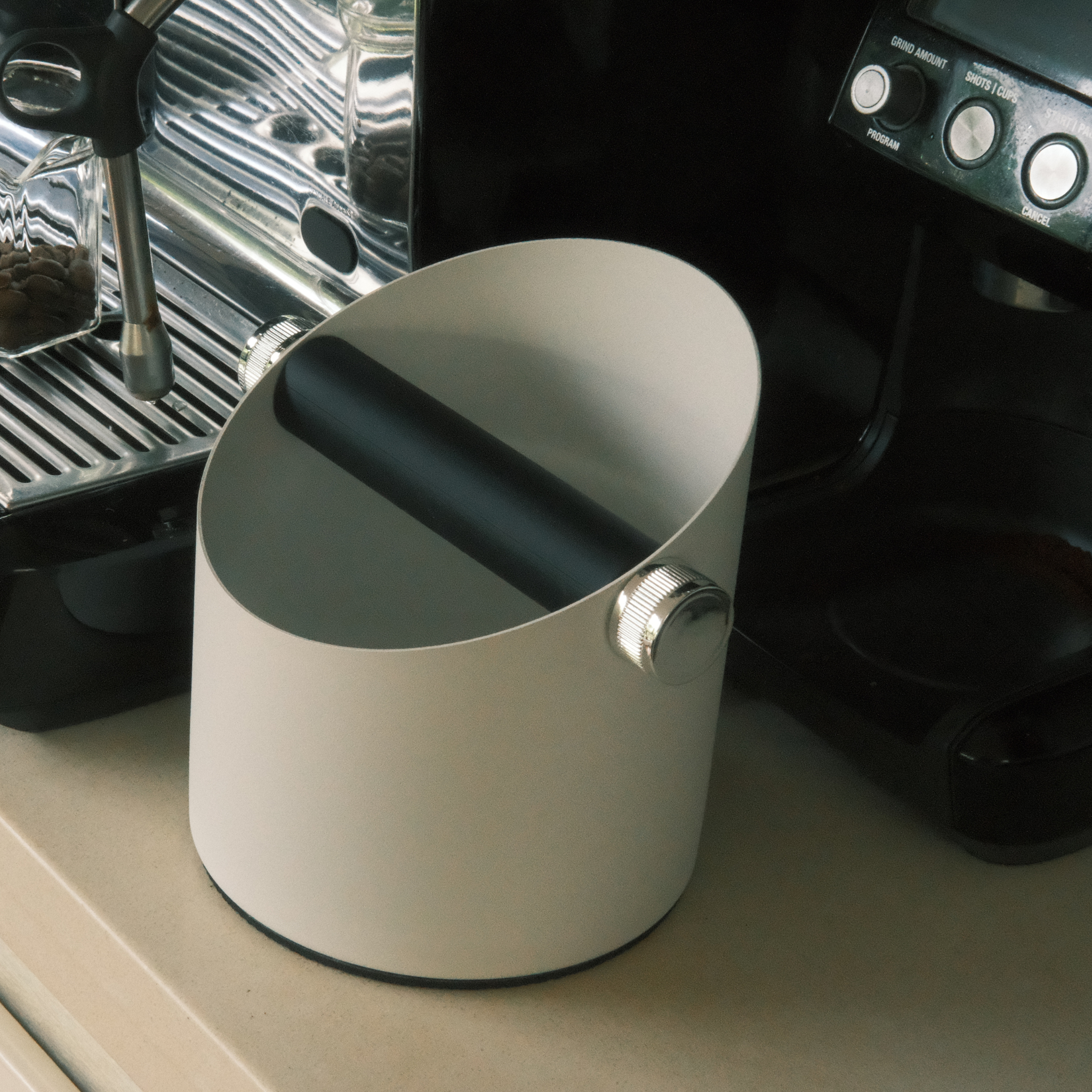 Coffee Knock Box – Black & White