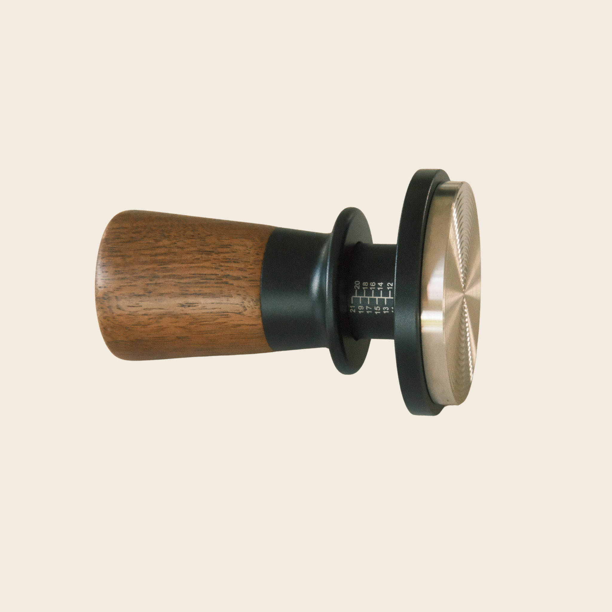 58mm Dual-Spring Self-Levelling Coffee Tamper — Black Walnut — view 5