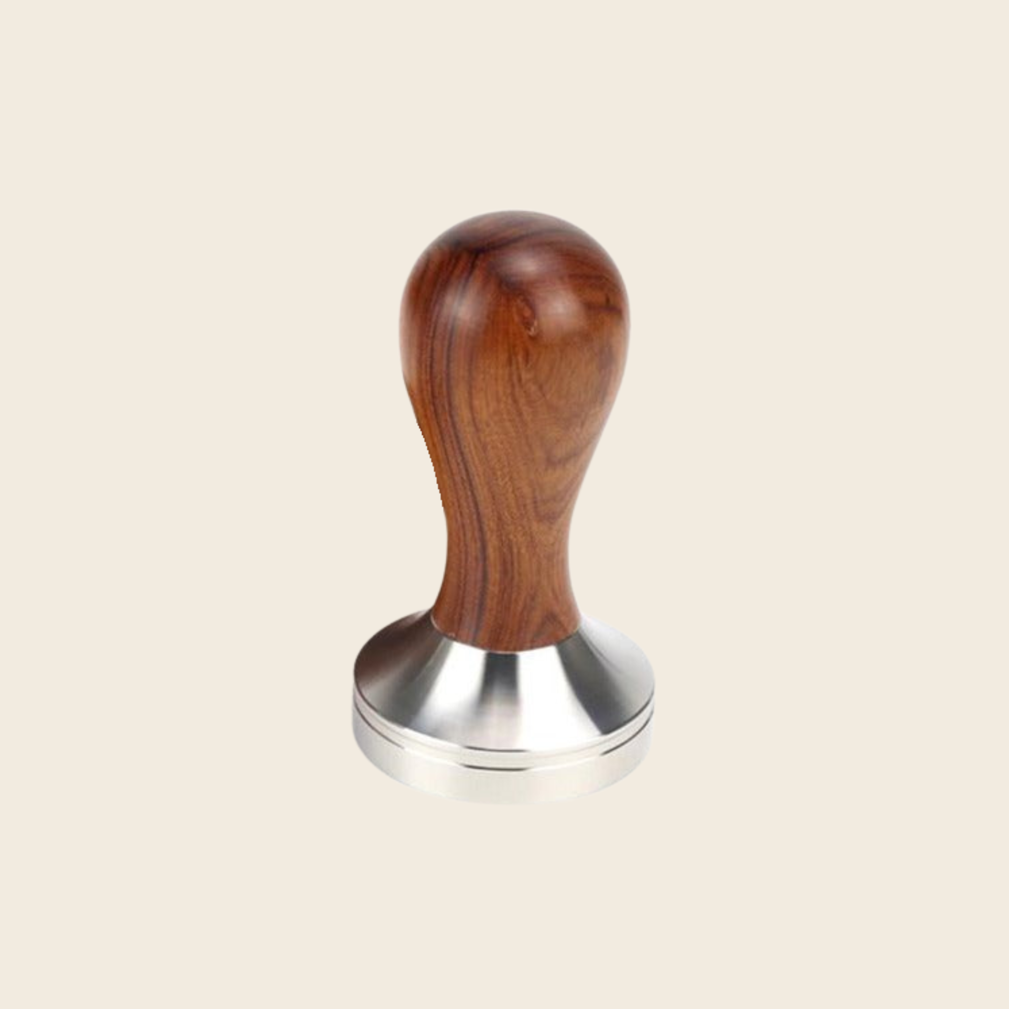 51mm Coffee Tamper - Almond Solid Wood - Barista Grade