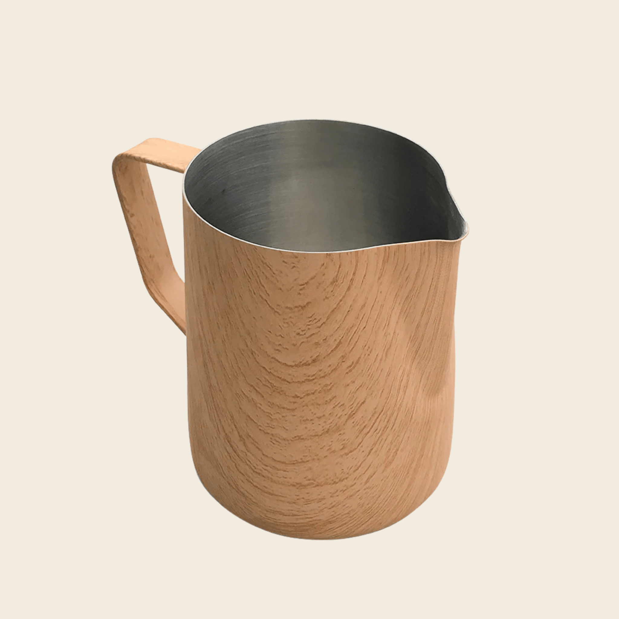 Espresso Milk Frothing Jug - 600ml - Almond — front view