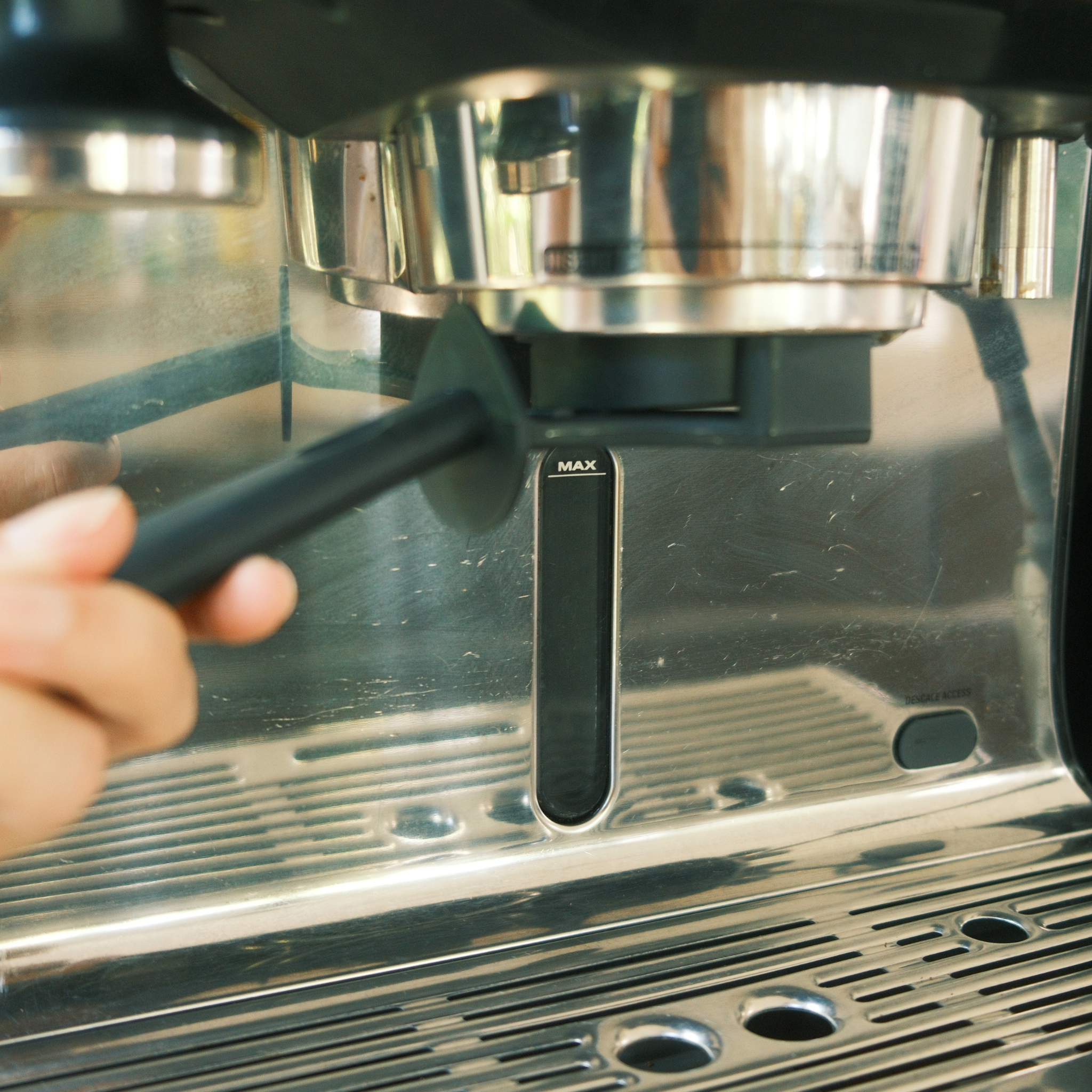 Grouphead Brush — lifestyle shot