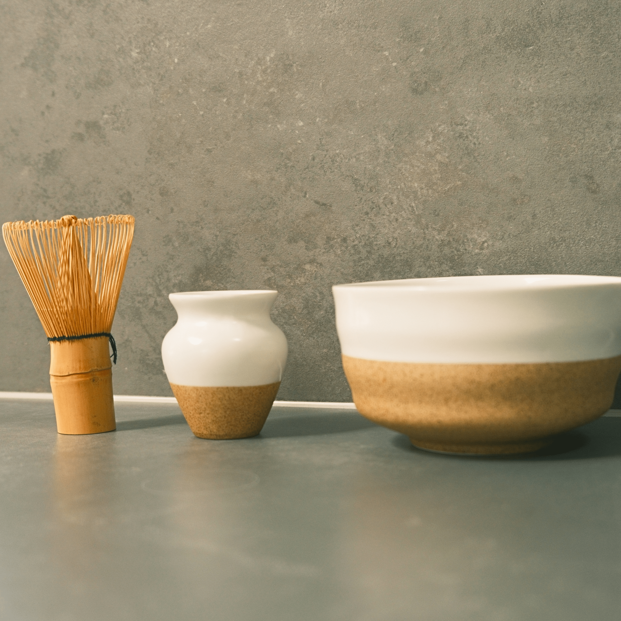 Matcha Starter Kit — Bamboo Whisk, Ceramic Bowl, Whisk Holder, Sifter & Scoop