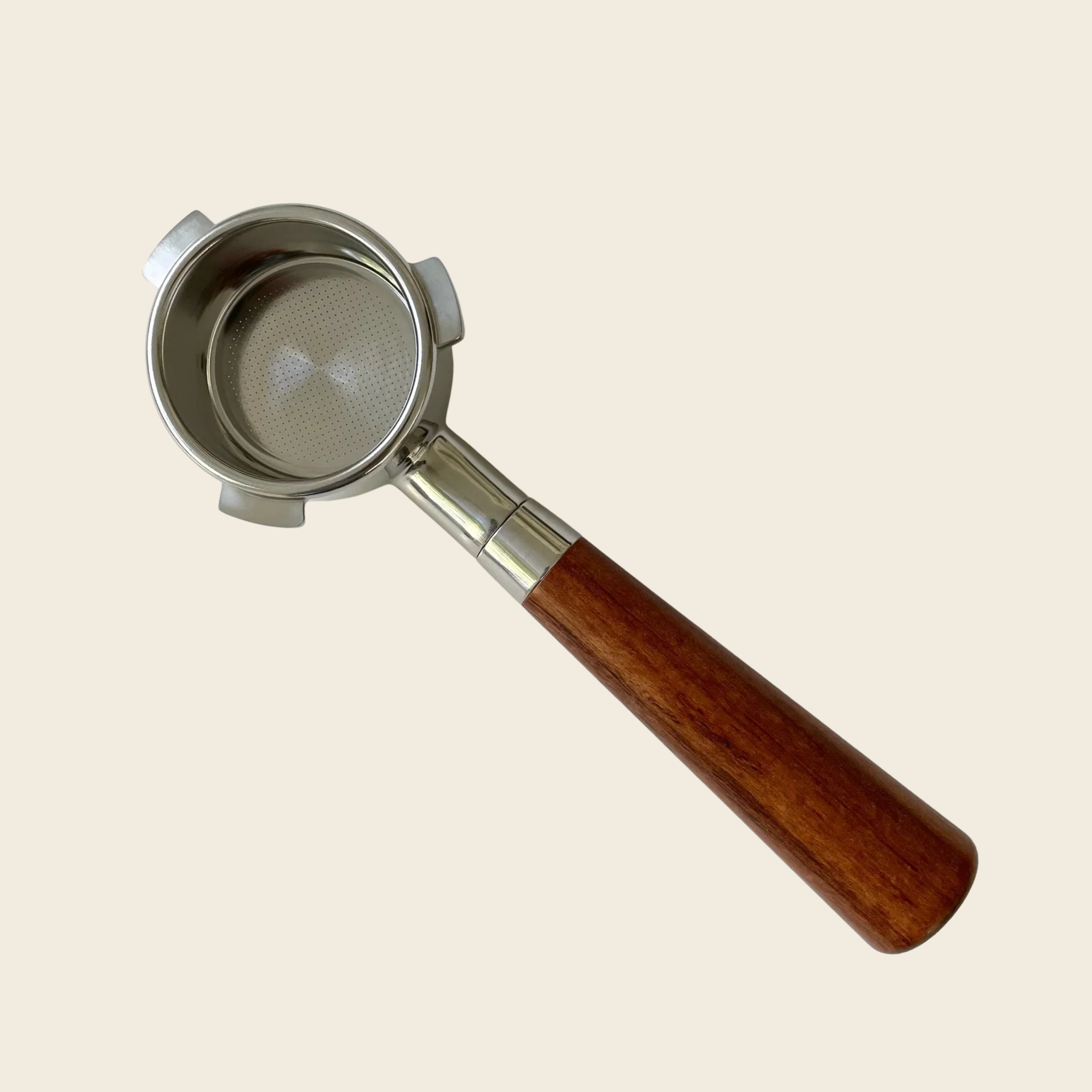 Sage/Breville 54mm - Bottomless Portafilter - Almond Solid Wood