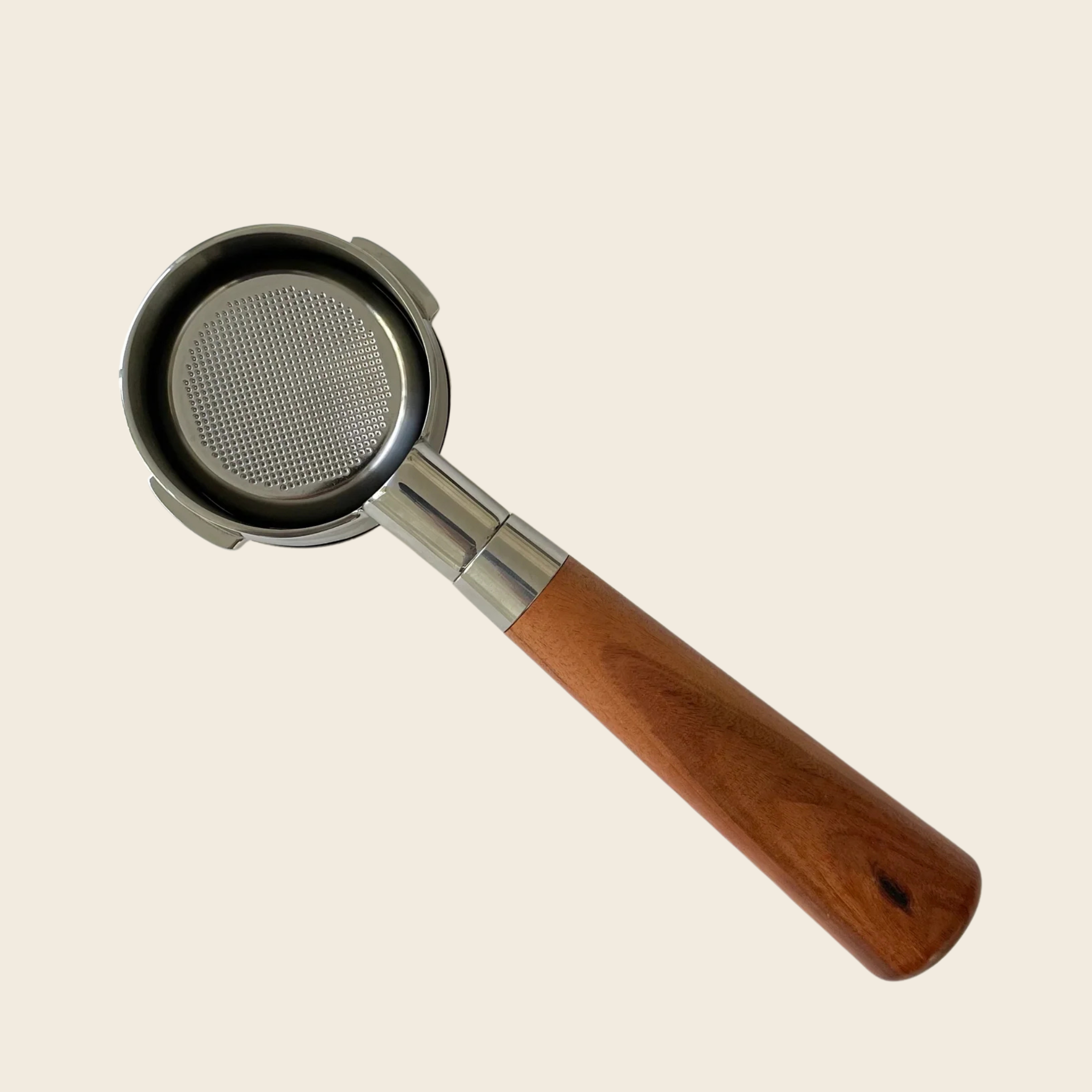 Sage/Breville 58mm - Bottomless Portafilter - Almond Solid Wood