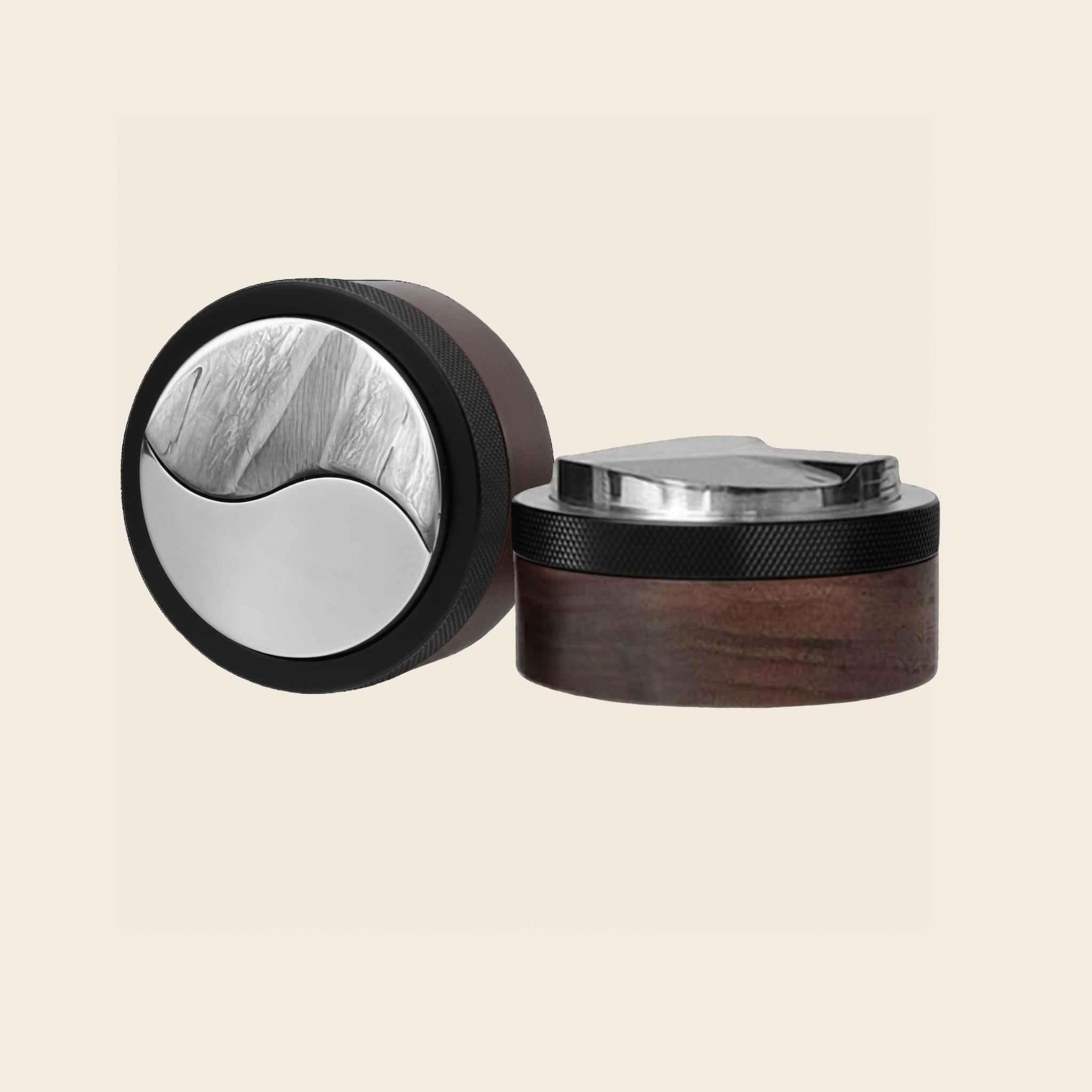 Premium Walnut Coffee Distributor - Adjustable | 51mm