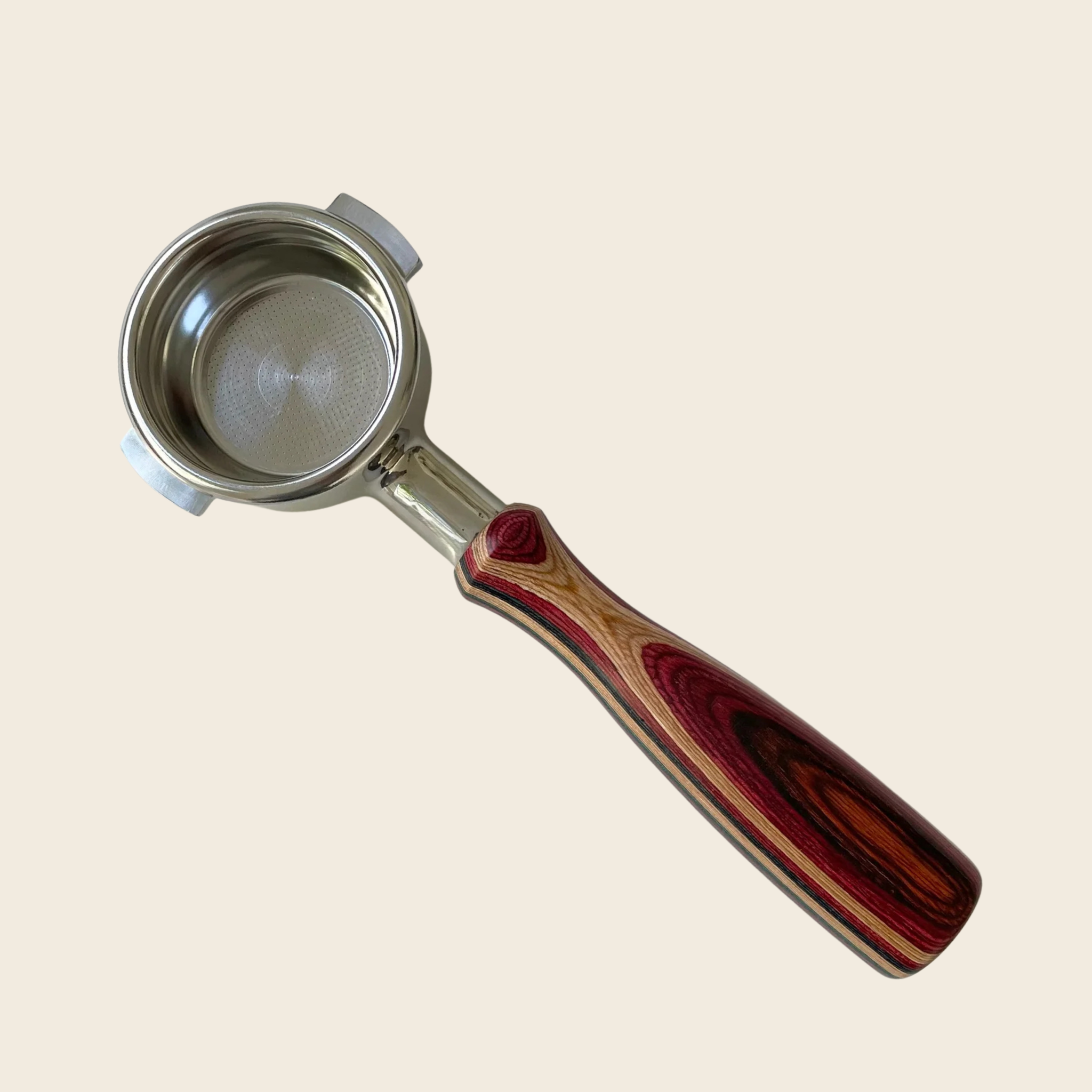 E61 58mm - Bottomless Portafilter - Premium Woodgrain