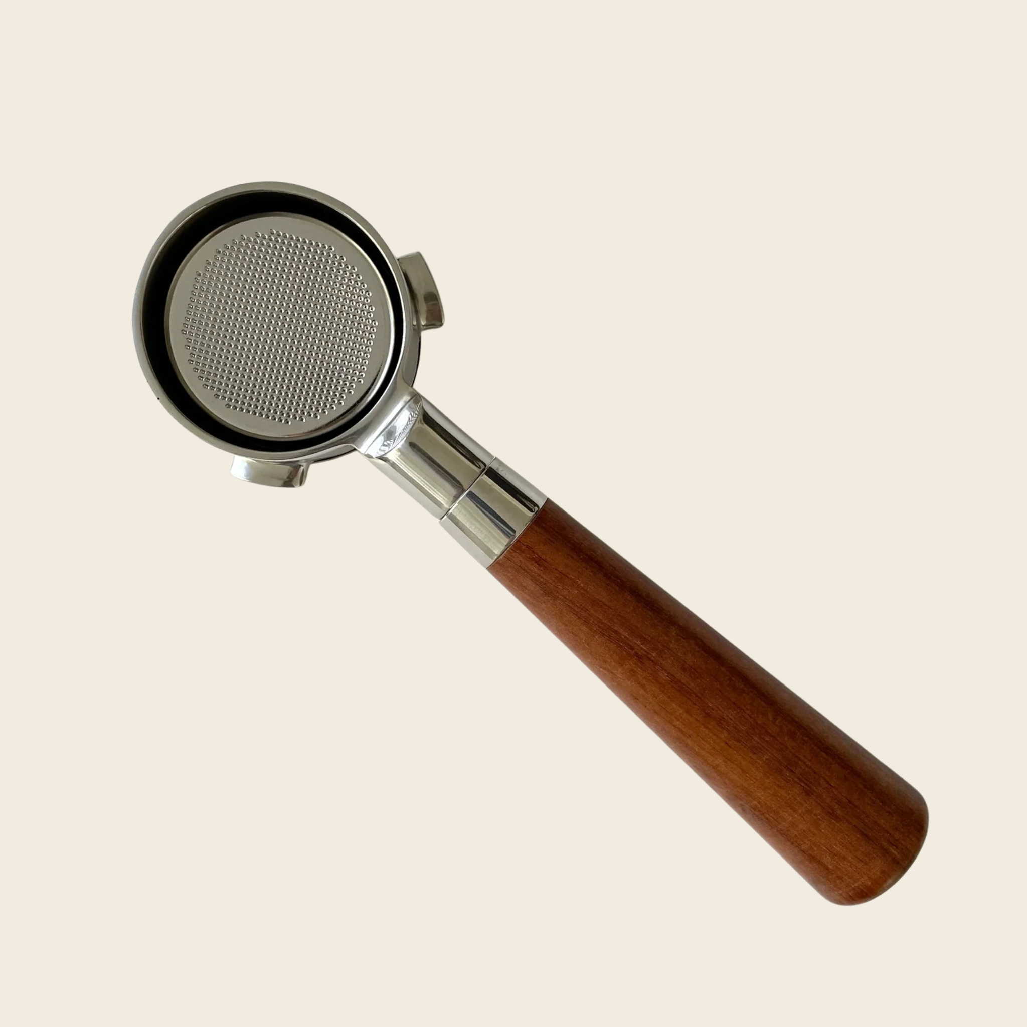 Sage/Breville 54mm - Bottomless Portafilter - Almond Solid Wood